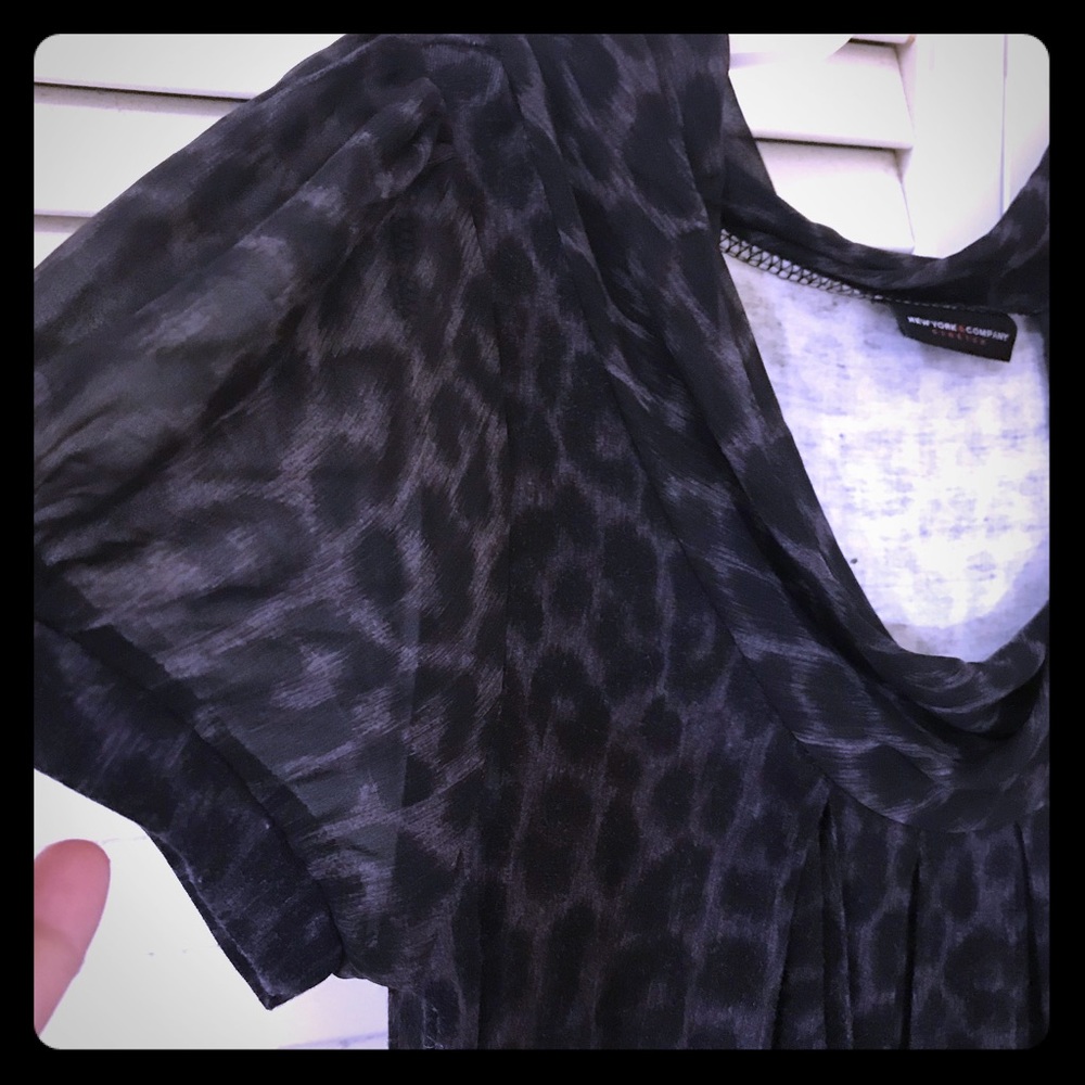 New York and Co ,Leopard print , Gray ,small